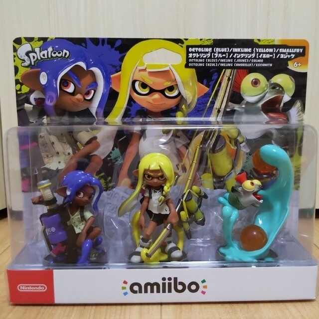 amiibo トリプルセット[インクリング【イエロー】/オクトリング【ブルー】