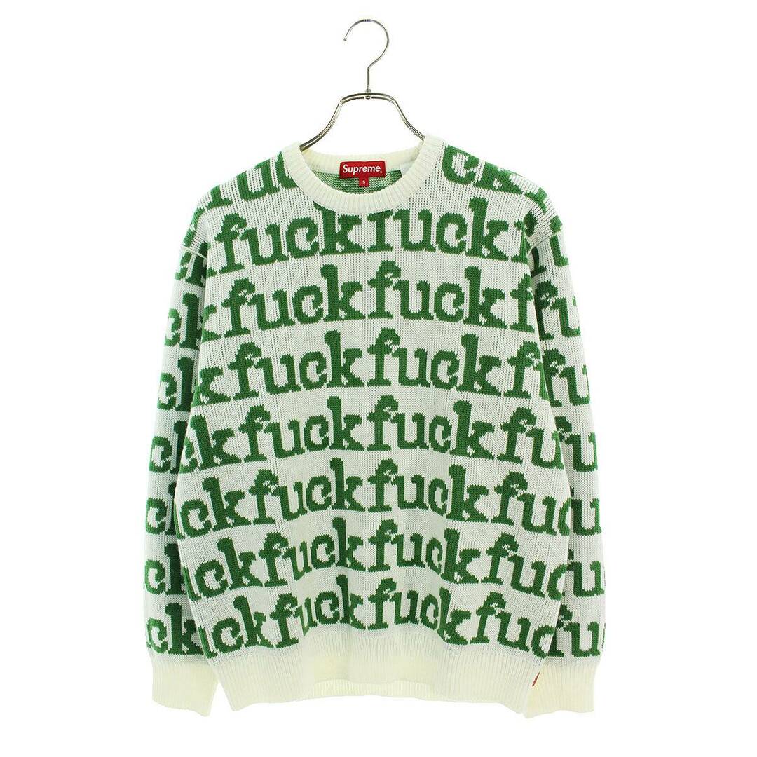 Supreme(シュプリーム)のシュプリーム 22SS Fuck Sweater クルーネックニット メンズ S メンズのトップス(ニット/セーター)の商品写真