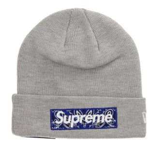 シュプリーム(Supreme)のシュプリーム ×ニューエラ NewEra 19AW New Era Box Logo Beanie バンダナボックスロゴビーニーキャップ帽子 メンズ(帽子)