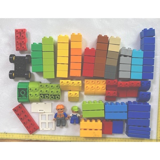 レゴ(Lego)のLEGOデュプロ☆基本ブロック、車、人形まとめ売り(知育玩具)