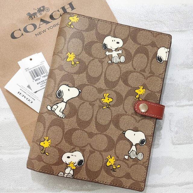 完売品★COACH ×PEANUTS シグネチャー ノートブック スヌーピー