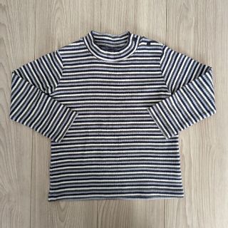 ユニクロ(UNIQLO)のユニクロ　タートル　トップス　ボーダー　90(Tシャツ/カットソー)