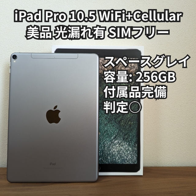 iPad Pro 10.5 wifi+Cellular 256GB【光漏れ有】