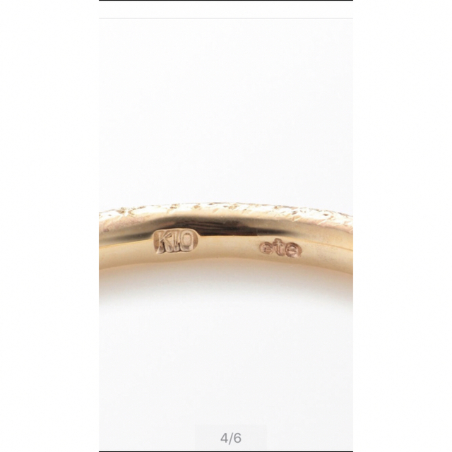 美品 ete k10 YG クレール リング 9号 ✨ 美品 ete k10 YG クレール リング 9号 ✨