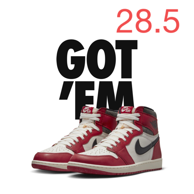 Nike Air Jordan 1 High OG chicago 28.5