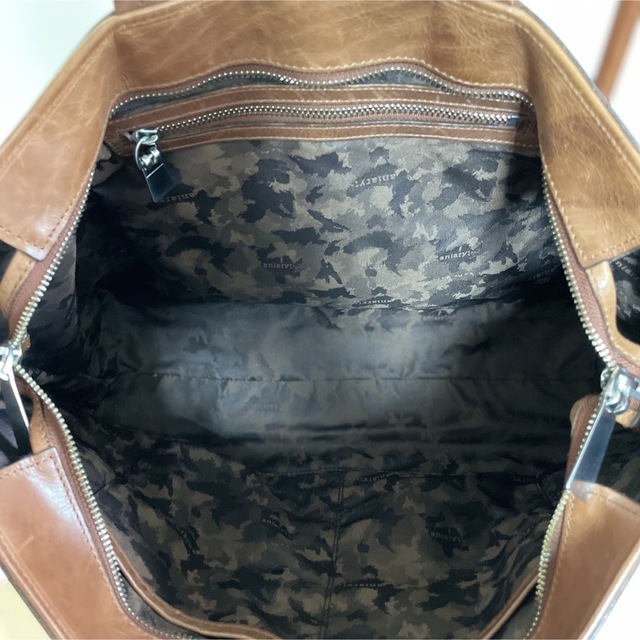 aniary(アニアリ)のaniary アニアリ 02-01006 ブリーフトート 中古 ブラウン メンズのバッグ(ビジネスバッグ)の商品写真