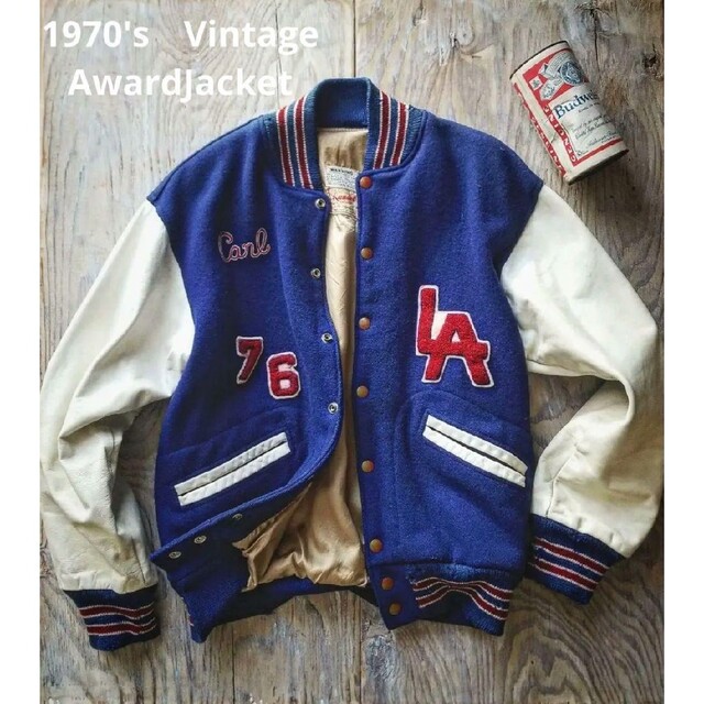 未使用新品】TM Athleticsアワードジャケット☆スタジャン☆アメリカ製 未使用新品】TM Athleticsアワードジャケット☆スタジャン☆アメリカ製