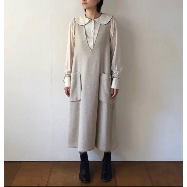 新品 susuri アイデリックワンピース オフホワイト ススリ 全ての