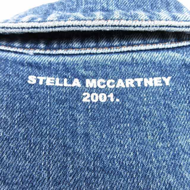 ステラマッカートニー STELLA MCCARTNEY デニムジャケット ファラベラ FALABELLA オーバーフィット ブラック 2023年秋冬新作 6D0197 3SPH44 1000492cm肩幅