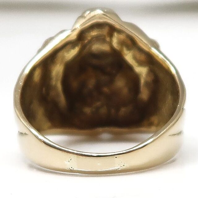 K18 ライオン リング 7号　獅子 指輪 #7　金獅子 レディースのアクセサリー(リング(指輪))の商品写真