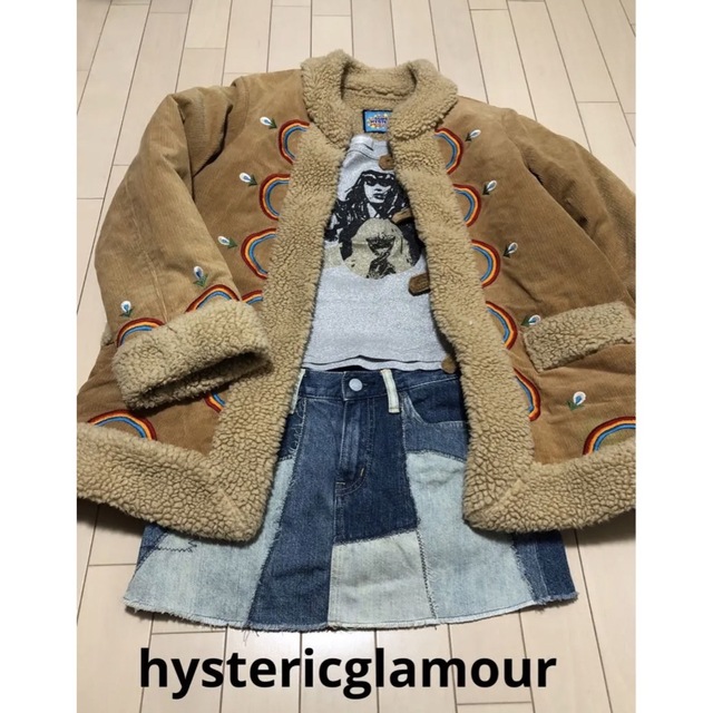 HYSTERIC GLAMOUR(ヒステリックグラマー)の初期ヒステリックグラマー コーデゥロイ裏ボワ刺繍コート レディースのジャケット/アウター(その他)の商品写真