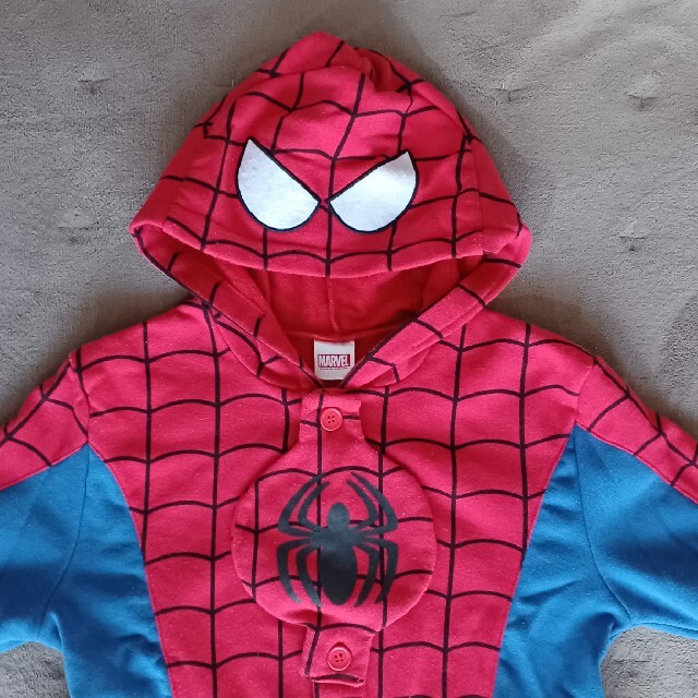 MARVEL(マーベル)のスパイダーマン　変身パジャマ120 キッズ/ベビー/マタニティのキッズ服男の子用(90cm~)(パジャマ)の商品写真