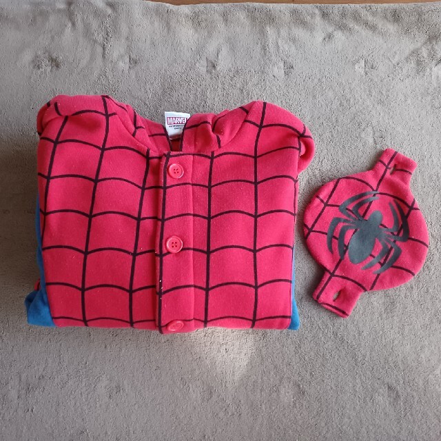 MARVEL(マーベル)のスパイダーマン　変身パジャマ120 キッズ/ベビー/マタニティのキッズ服男の子用(90cm~)(パジャマ)の商品写真