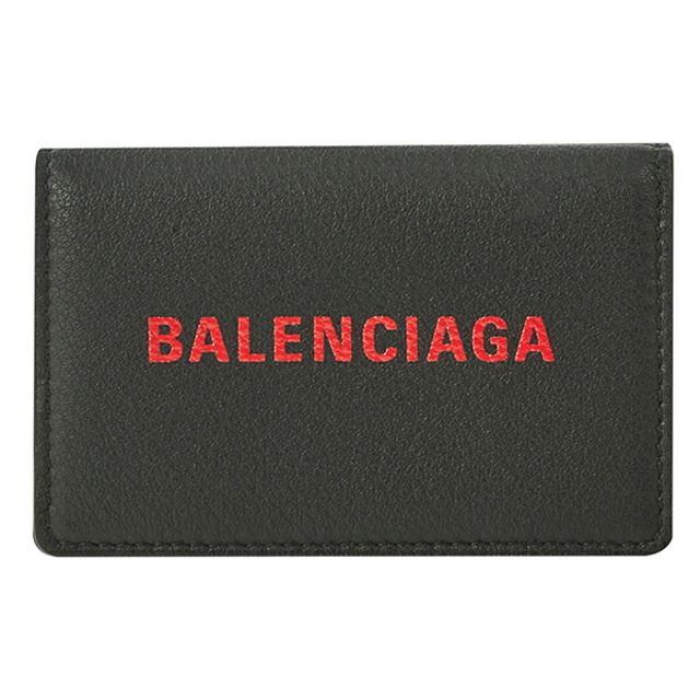 新品 バレンシアガ BALENCIAGA 3つ折り財布 エブリデイ ノワール/ルージュ