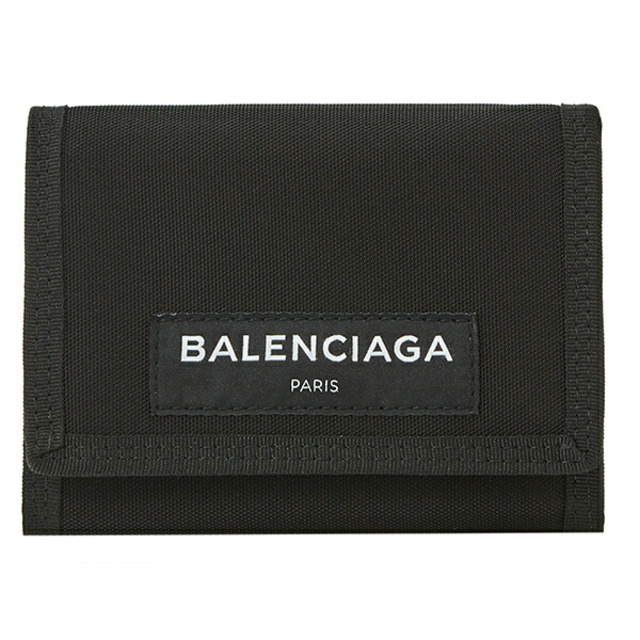 新品 バレンシアガ BALENCIAGA 3つ折り財布 エクスプローラー ブラック ...