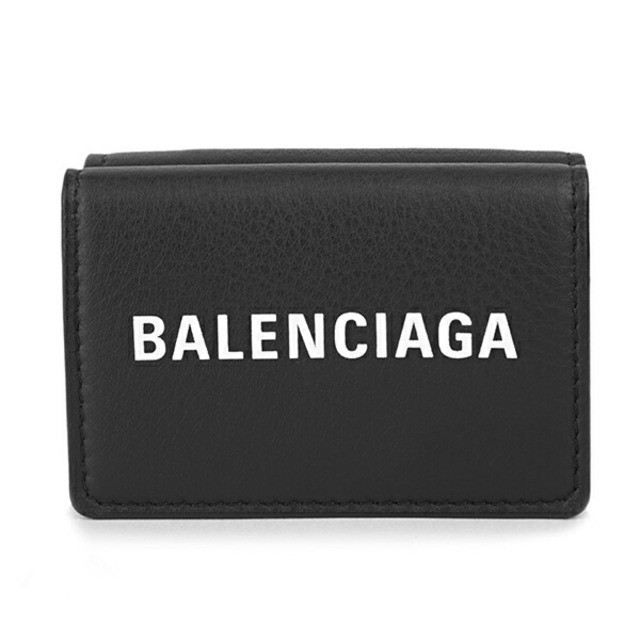 【人気商品！】 Balenciaga - ノワール エブリデイ 3つ折り財布 BALENCIAGA バレンシアガ 新品 財布