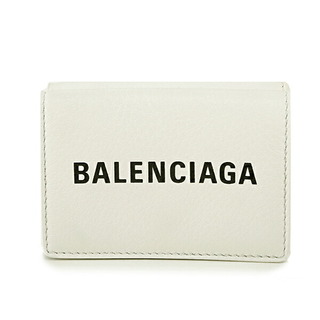 バレンシアガ(Balenciaga)の新品 バレンシアガ BALENCIAGA 3つ折り財布 エブリデイ ホワイト 白(財布)