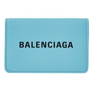 バレンシアガ(Balenciaga)の新品 バレンシアガ BALENCIAGA 3つ折り財布 エブリデイ ベイビーブルー/ブラック(財布)