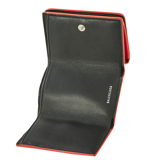 新品 バレンシアガ BALENCIAGA 3つ折り財布 エブリデイ ルージュ