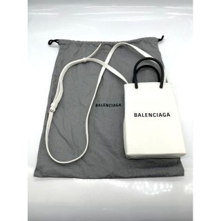 極美品 BALENCIAGA バレンシアガ ミニ ショッピング フォン ホルダー