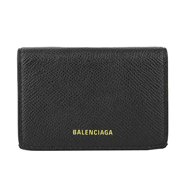 新品 バレンシアガ BALENCIAGA 3つ折り財布 ヴィル ノワール