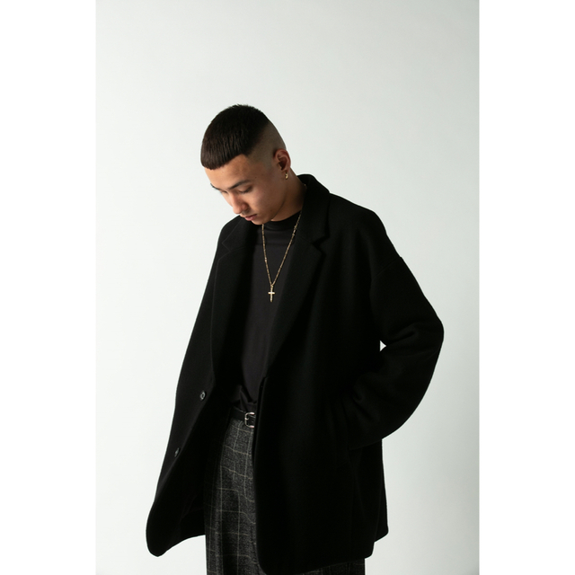 COOTIE Wool Mossa Chester Short Coat - チェスターコート