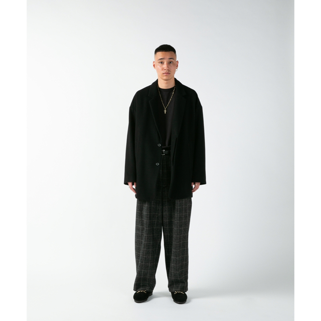 COOTIE(クーティー)のCOOTIE Wool Mossa Chester Short Coat メンズのジャケット/アウター(チェスターコート)の商品写真