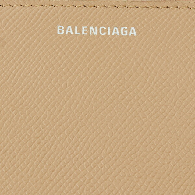新品 バレンシアガ BALENCIAGA 長財布 ヴィル ヌードベージュ/ホワイト