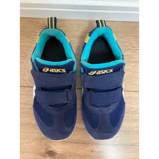 アシックス(asics)のアシックス　asics スニーカー　運動靴　男の子　青　18cm(スニーカー)