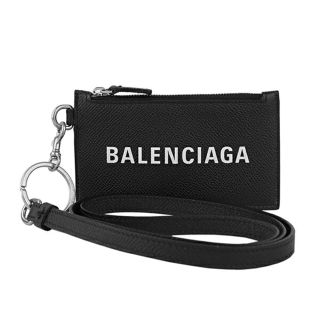 バレンシアガ(Balenciaga)の新品 バレンシアガ BALENCIAGA カードケース キャッシュ ノワール/エルブラン(名刺入れ/定期入れ)