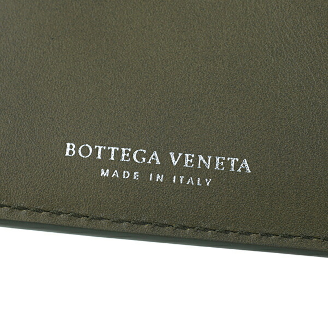 Bottega Veneta(ボッテガヴェネタ)の新品 ボッテガヴェネタ BOTTEGA VENETA 2つ折り財布 バイフォールド オリーブグリーン メンズのファッション小物(折り財布)の商品写真