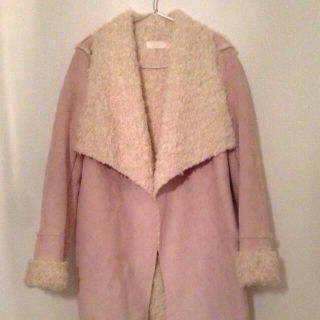 ウールロングコート♡ピンクベージュ♡(ロングコート)