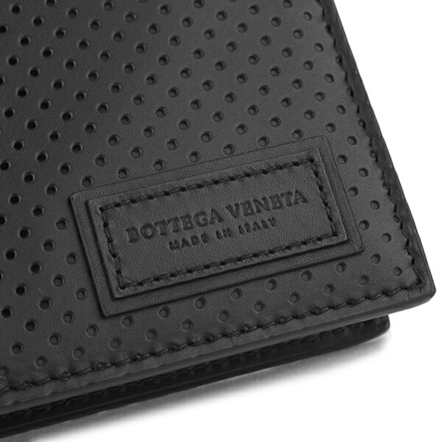 Bottega Veneta(ボッテガヴェネタ)の新品 ボッテガヴェネタ BOTTEGA VENETA 2つ折り財布 バイフォールドウォレット ネロ メンズのファッション小物(折り財布)の商品写真