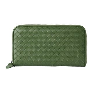 ボッテガヴェネタ(Bottega Veneta)の新品 ボッテガヴェネタ BOTTEGA VENETA 長財布 ジップアラウンドウォレット グリーン(長財布)