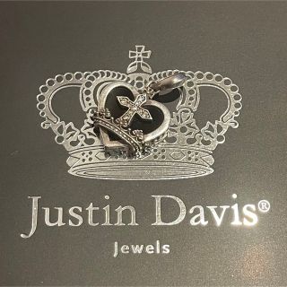 ジャスティンデイビス(Justin Davis)のJUSTIN DAVIS◆BLACK HEART PENDANT◆ハートクロス◆(ネックレス)