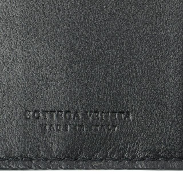 Bottega Veneta(ボッテガヴェネタ)の新品 ボッテガヴェネタ BOTTEGA VENETA 2つ折り財布 ミニウォレット ネロ メンズのファッション小物(折り財布)の商品写真