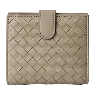 ボッテガヴェネタ(Bottega Veneta)の新品 ボッテガヴェネタ BOTTEGA VENETA 2つ折り財布 ミニウォレット ライムストーン(折り財布)