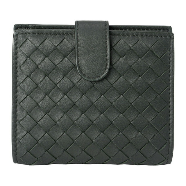 超歓迎された Bottega ダークモス ミニウォレット 2つ折り財布 VENETA