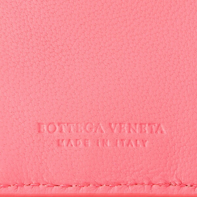 Bottega Veneta(ボッテガヴェネタ)の新品 ボッテガヴェネタ BOTTEGA VENETA 2つ折り財布 ミニウォレット ピンク メンズのファッション小物(折り財布)の商品写真