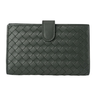 ボッテガヴェネタ(Bottega Veneta)の新品 ボッテガヴェネタ BOTTEGA VENETA 2つ折り財布 フレンチウォレット ダークモス(折り財布)