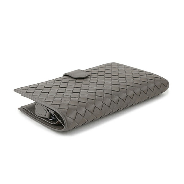 Bottega Veneta(ボッテガヴェネタ)の新品 ボッテガヴェネタ BOTTEGA VENETA 2つ折り財布 フレンチウォレット グレー メンズのファッション小物(折り財布)の商品写真