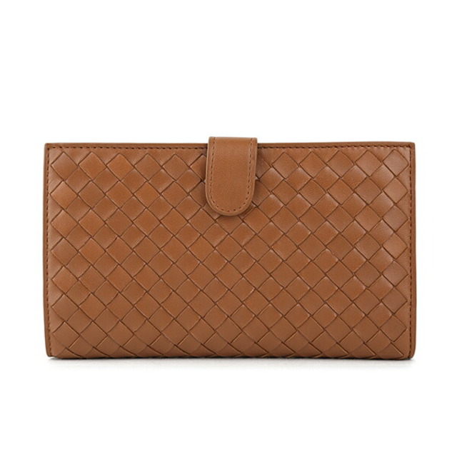 Bottega Veneta(ボッテガヴェネタ)の新品 ボッテガヴェネタ BOTTEGA VENETA 2つ折り財布 フレンチウォレット ブラウン メンズのファッション小物(折り財布)の商品写真