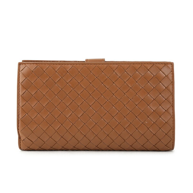 Bottega Veneta(ボッテガヴェネタ)の新品 ボッテガヴェネタ BOTTEGA VENETA 2つ折り財布 フレンチウォレット ブラウン メンズのファッション小物(折り財布)の商品写真