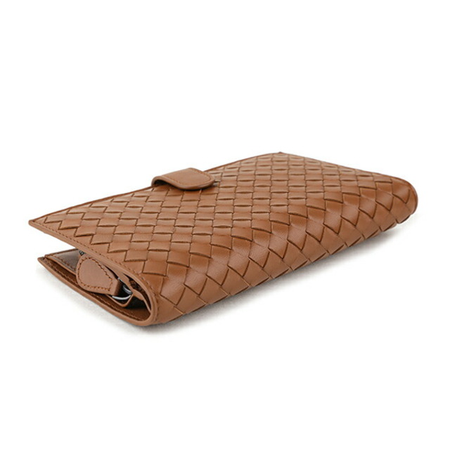 Bottega Veneta(ボッテガヴェネタ)の新品 ボッテガヴェネタ BOTTEGA VENETA 2つ折り財布 フレンチウォレット ブラウン メンズのファッション小物(折り財布)の商品写真