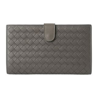 ボッテガヴェネタ(Bottega Veneta)の新品 ボッテガヴェネタ BOTTEGA VENETA 2つ折り財布 フレンチウォレット ダークヘイズ(折り財布)