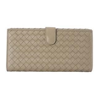 ボッテガヴェネタ(Bottega Veneta)の新品 ボッテガヴェネタ BOTTEGA VENETA 長財布 コンチネンタル ライムストーン(長財布)