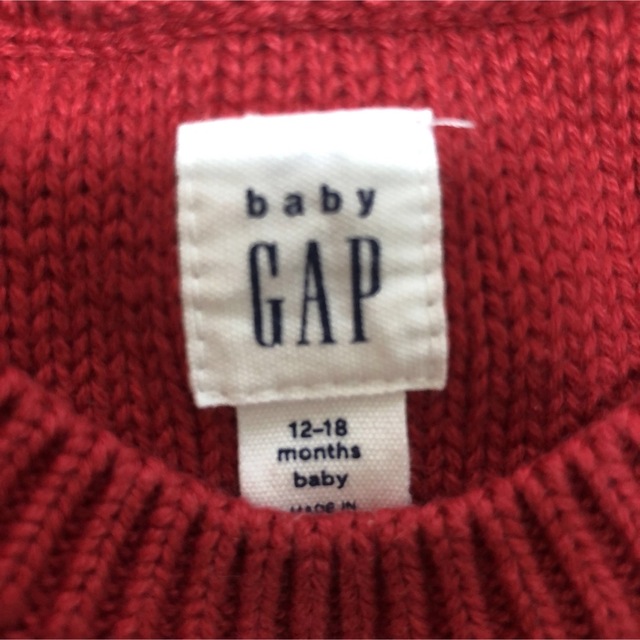 babyGAP(ベビーギャップ)のbaby gap コットンニット　80cm キッズ/ベビー/マタニティのベビー服(~85cm)(ニット/セーター)の商品写真