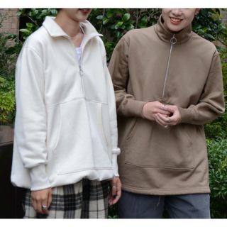 フィーニー(PHEENY)のPHEENY フィーニー Nylon sweat half zip P/O (トレーナー/スウェット)