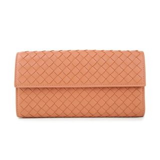 ボッテガヴェネタ(Bottega Veneta)の新品 ボッテガヴェネタ BOTTEGA VENETA 長財布 コンチネンタルウォレット ダリア(長財布)