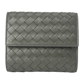 ボッテガヴェネタ(Bottega Veneta)の新品 ボッテガヴェネタ BOTTEGA VENETA 2つ折り財布 ミニ ニューライトグレー(折り財布)